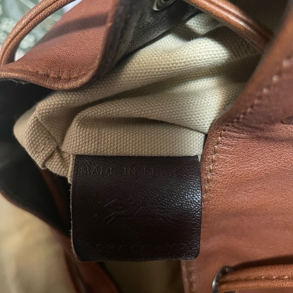 Leather bagback lonchamps - Picture 6 of 6